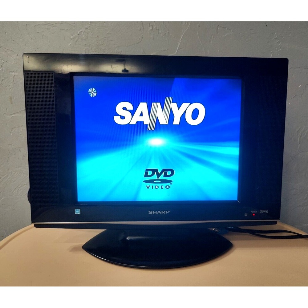 Sharp Liquid Crystal TV LC-15AV7U 15" Black Tested‎ Retro Gaming Stand No Remote